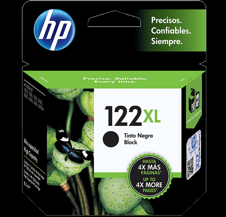 HP 122XL View Front Black