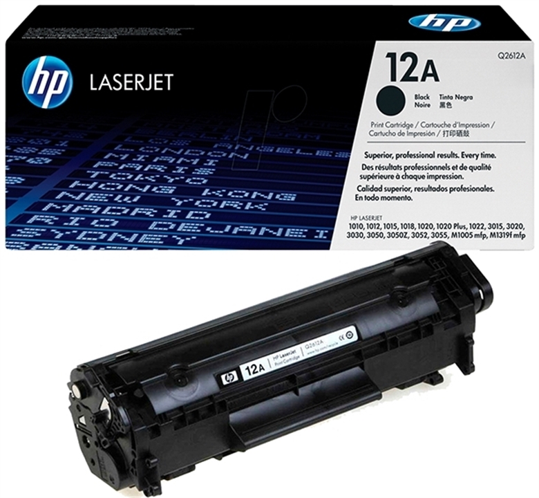 HP 12A - Black Toner Cartridge - Item