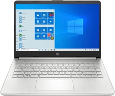 HP 14-dq0519la - Laptop, 14", Intel Celeron N4120, 1.10GHz, 4GB RAM, 128GB SSD, Plata, Teclado en Español, Windows 11 Home