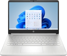 HP 14-dq6000la - Laptop, 14", Intel N-series N150, 3.6GHz, 4GB RAM, 128GB SSD, Silver, Spanish Keyboard, Windows 11 Home