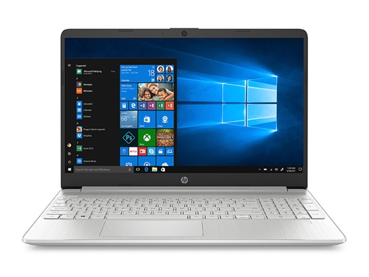 HP 15-dy2059la - Laptop 3S9D3LA laptop silver Intel Core i3 1115G4 8GB RAM 256GB SSD Spanish Keyboard front view