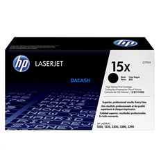HP 15X - Black Ink Cartridge, 1 Pack