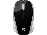 HP 200 - Mouse, Wireless, Dongle, Optic, 1000 dpi, Silver