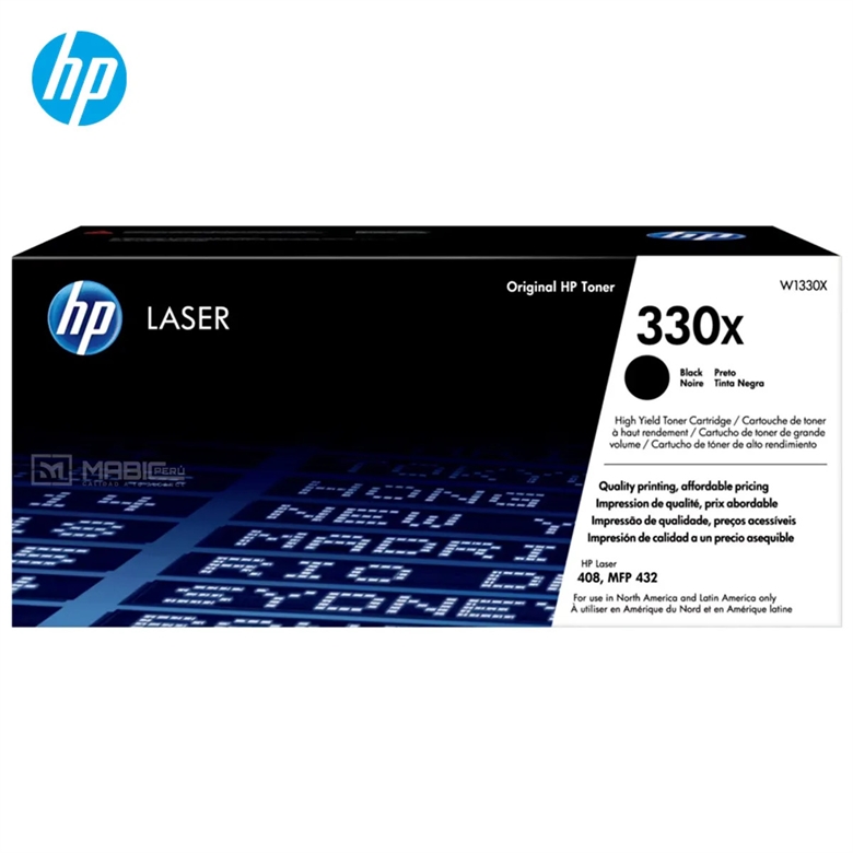 HP-330X-Black-High Yield Toner Cartridge-Box