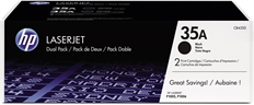 HP 35A - Black Toner Cartridge, 2 Pack