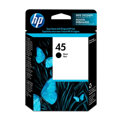 HP 45 Ink Black front english