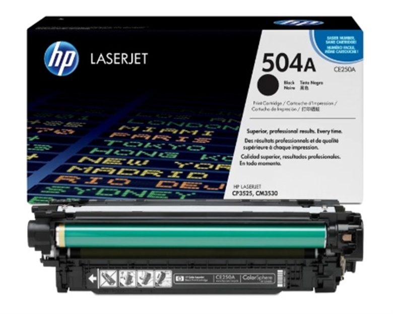 HP-504A-Black Original Laser-Toner Cartridge-Box-Cartridge