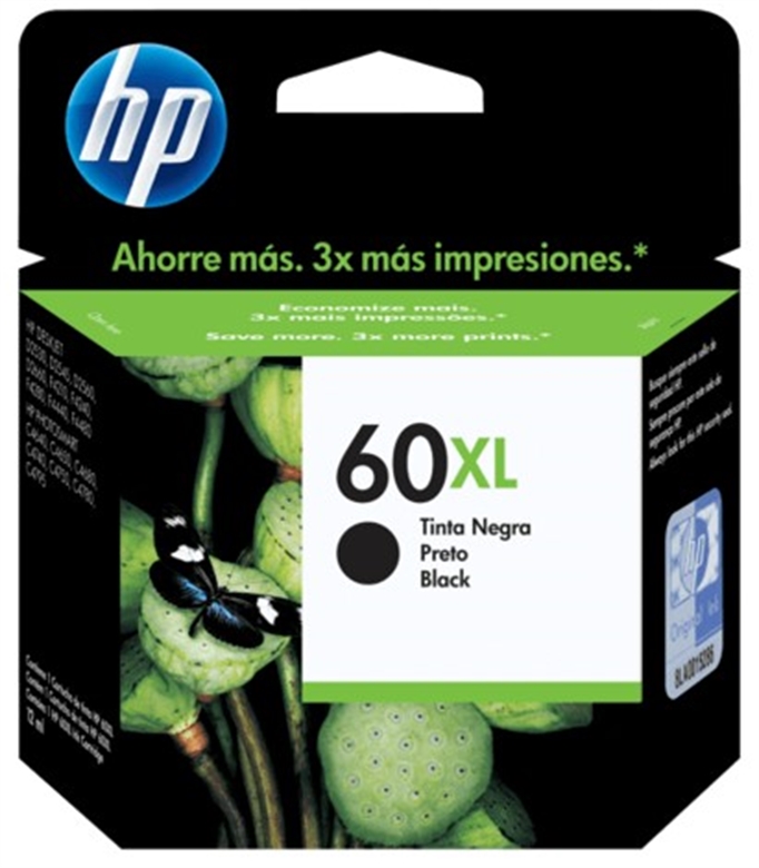 HP 60XL Cartucho de Tinta Negra
