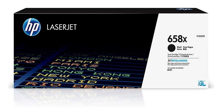 HP-658X-Black-Toner Cartridge-Box