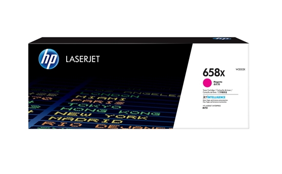 HP 658X High Yield Magenta Original LaserJet Toner Cartridge-Front View