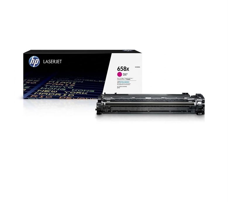HP 658X High Yield Magenta Original LaserJet Toner Cartridge-General View
