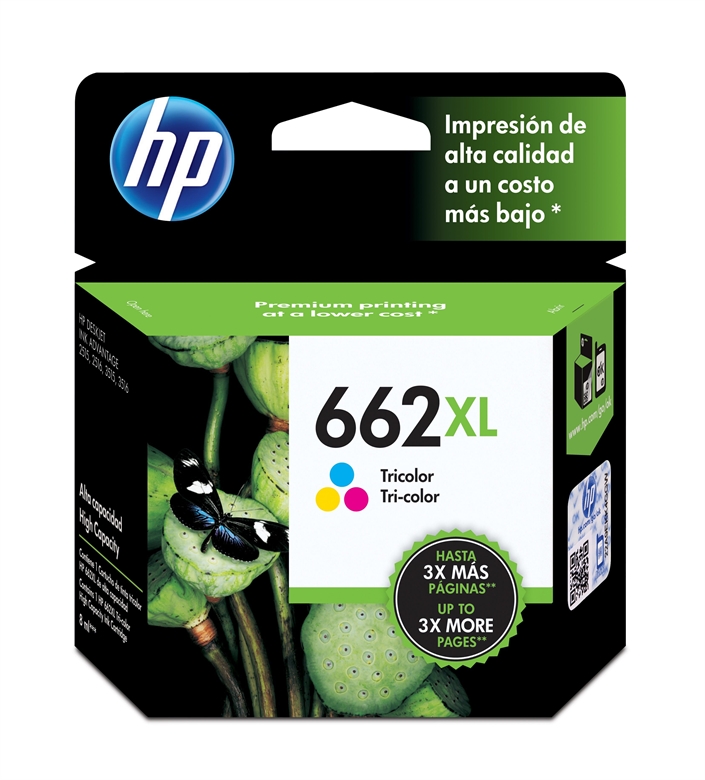 HP 662XL Ink Cartridges Tri Color