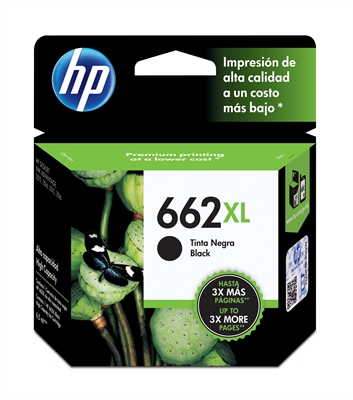 HP 662XL Ink Cartridges Negro