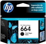 HP 664 - Cartucho de Tinta Negra, 1 Paquete