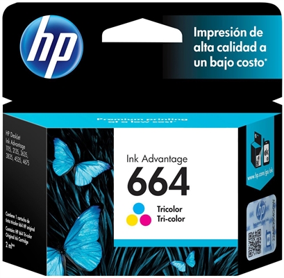 HP 664 Tricolor Ink Cartridge