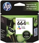 HP 664XL Tricolor Ink Cartridge
