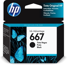 HP 667  - Black Ink Cartridge, 1 Pack