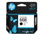 HP 668  - Black Original Ink Cartridge, 1 Pack