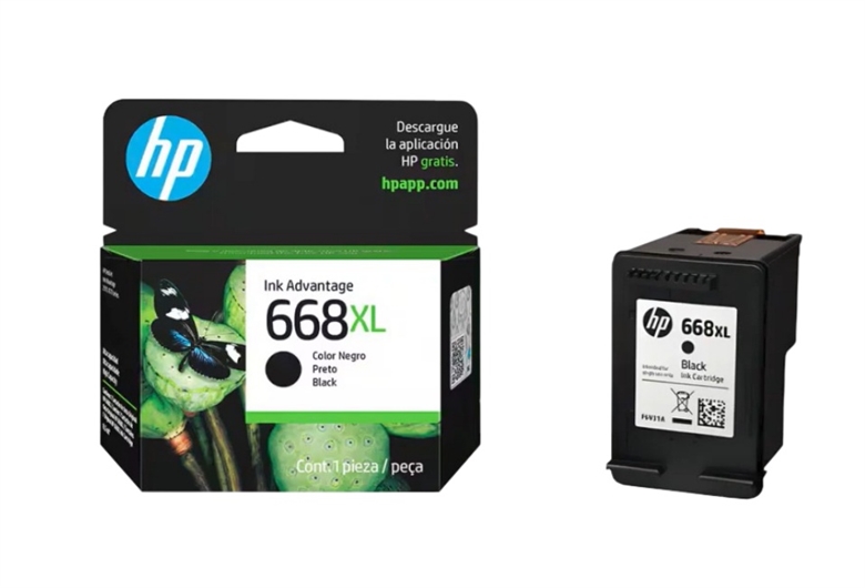 HP 668XL Negro - Vista de cartucho