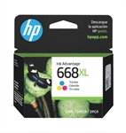 HP 668XL Tricolor  - High Yield Ink Cartridge
