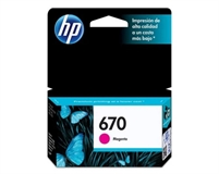 HP 670 - Cartucho de tinta Magenta, 1 Paquete
