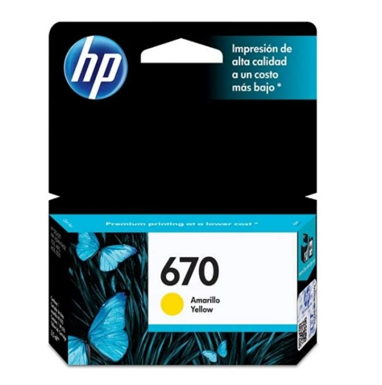 HP 670 Cartucho de tinta Amarillo