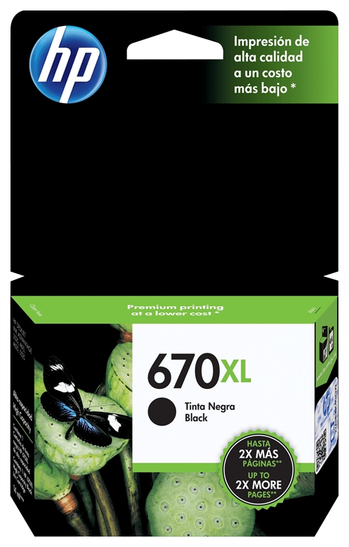 HP 670XL Black Ink Cartridge