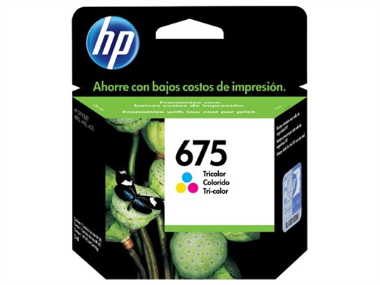 HP 675 Ink Cartridges Tricolor