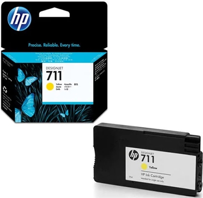 HP 711 Ink Cartridges - Yellow - Ink View