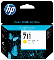 HP 711 - Yellow Ink Cartridge, 1 Pack