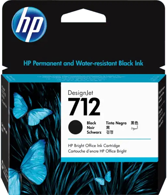 HP 712 - 80 ml - negro