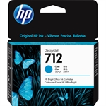 HP 712 - Cyan Ink Cartridge, 1 Pack