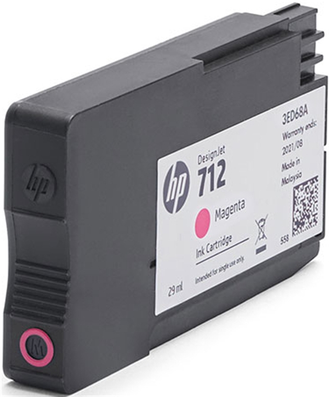 Encre HP 712 Magenta pour HP DesignJet T230/T250/T630/T650 29ml