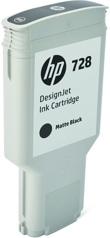 HP 728 High Yield 300ml Black Ink Cartridge