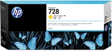 HP 728 - Yellow High Yield Ink Cartridge, 1 Pack (300ml)