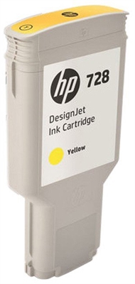 HP 728 High Yield 300ml Yellow Ink Cartridge