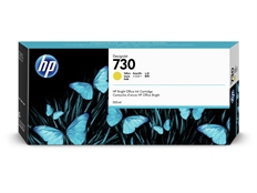 HP 730 - Cartucho de Tinta de Alto Rendimiento Amarilla, 1 Paquete (300ml)
