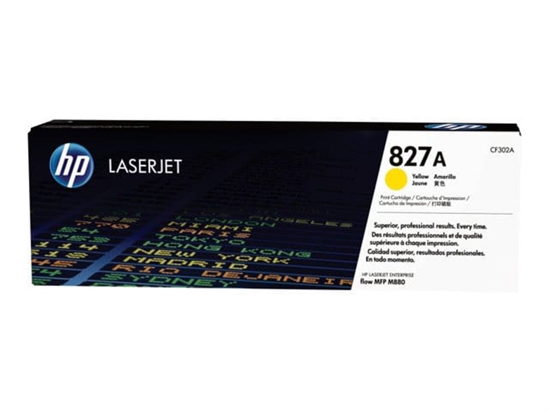 HP 827A Ink Cartridges Yellow Front View