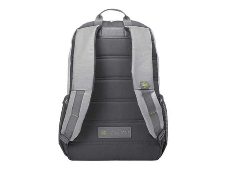 HP Active Backpack Gray Green Back Side View