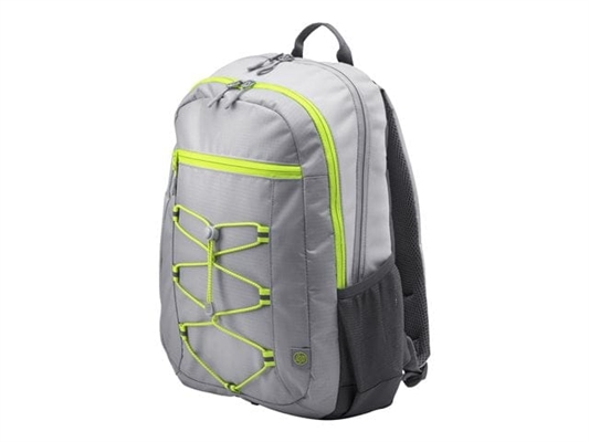 HP Active Backpack Gray Green Isometric View