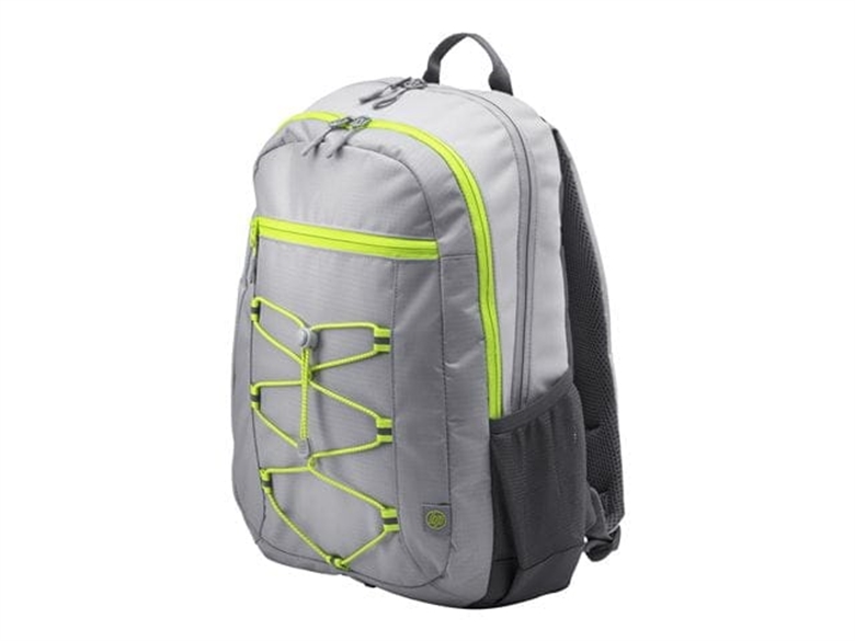 HP Active Backpack Gray Green Isometric View