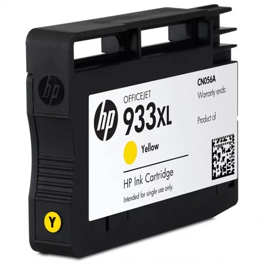 HP® 933XL High Yield Yellow Original Ink Cartridge (CN056AN#140)