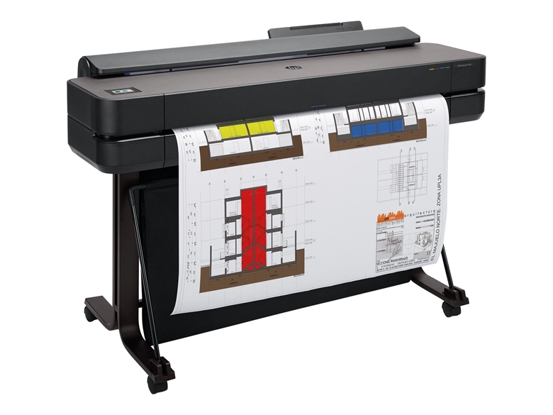 HP DesignJet T650 Isometric Right View
