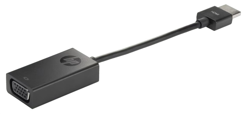 HP HDMI to VGA Adapter - H4F02AA - left side view