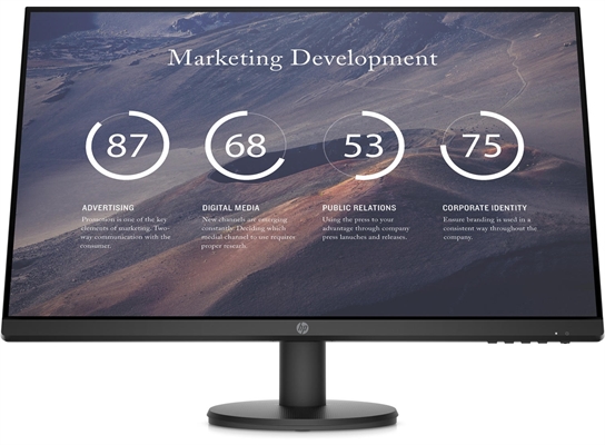 HP P27v G4 Monitor 1080p FHD Front View