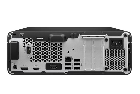 HP-Pro-400-SFF-G9-High-Performance-Desktop-Intel-Core-i7-Black-Back View