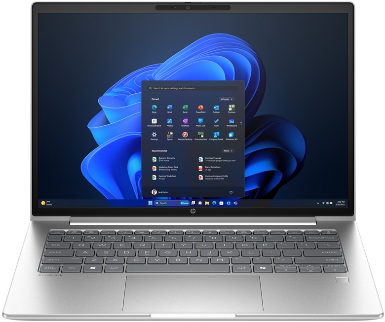 HP ProBook 4 AIG1i 16pulgadas Intel 5 16GB Vista Frontal Abierta