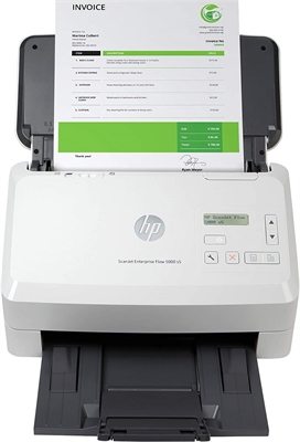 HP ScanJet Enterprise Flow 5000 s5 Scanner Front View