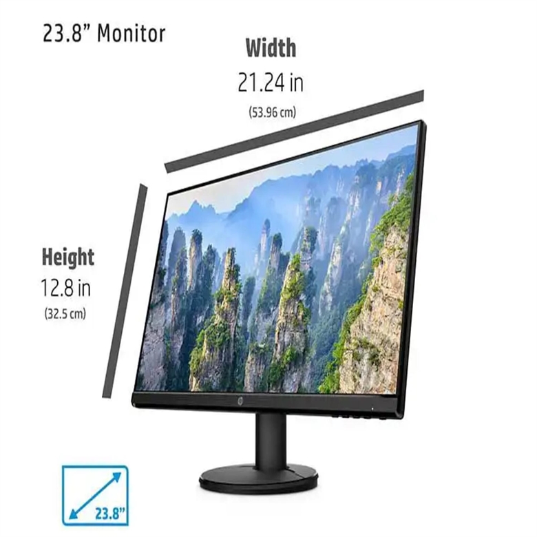 HP V24i Monitor Full HD 60Hz 24inch Vista con Dimensiones
