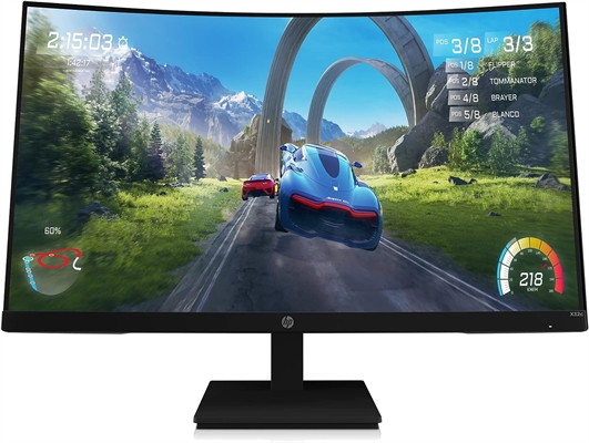 HP X32c Gaming Monitor front